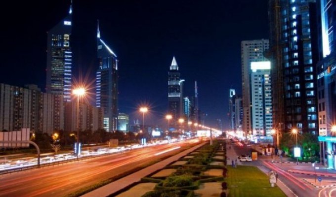 Дубаи ночью (7 фото)