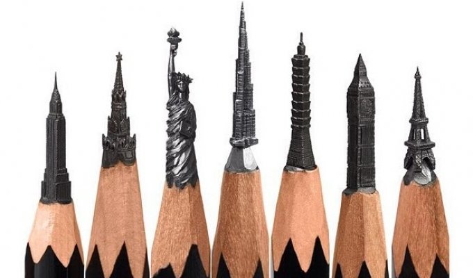 Невероятные шедевры резьбы по карандашным грифелям от Салавата Фидаи (23 фото)