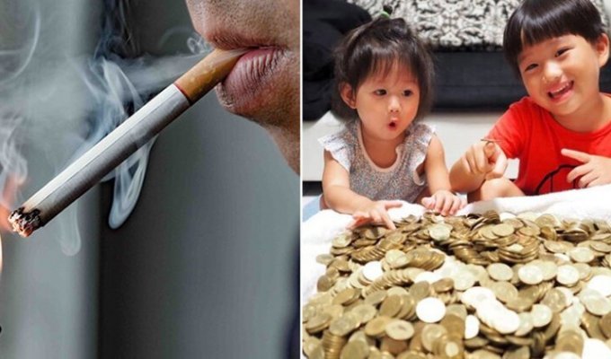 Отец бросил курить ради детей и заработал $25 000 (6 фото)