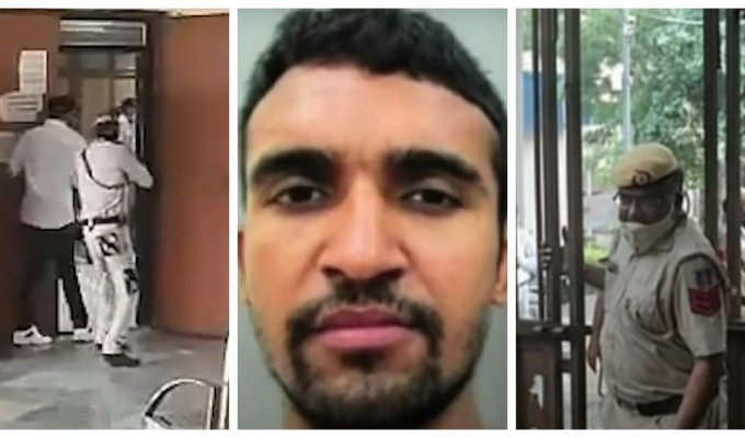 В индийском здании суда переодетые киллеры-смертники ликвидировали босса мафии (3 фото + 1 видео)