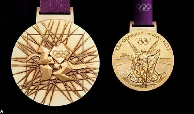 Сколько золота содержится в золотой олимпийской медали (2 фото)