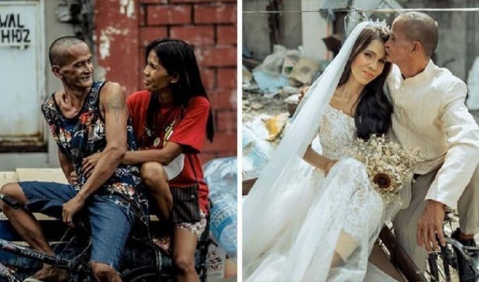 Бездомной паре устроили свадьбу-сюрприз после 24 лет совместной жизни (27 фото)