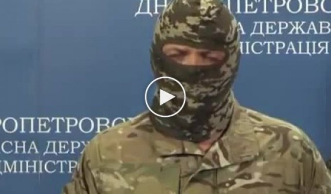 Командир Батальона Донбасса Семен Семенченко снял маску