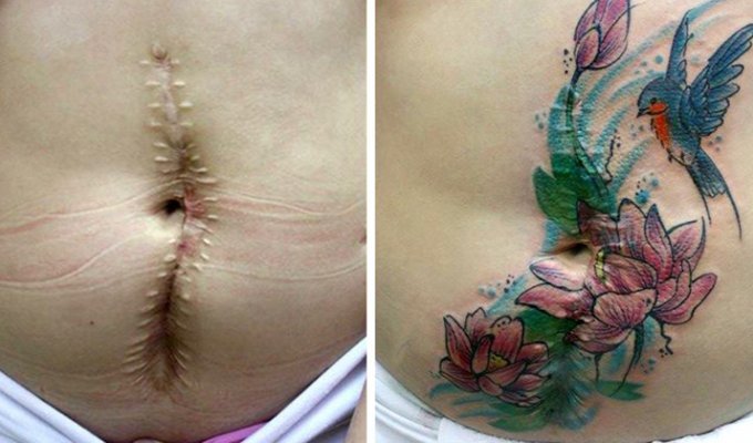 Тату-мастер делает бесплатные татуировки женщинам, пострадавшим от домашнего насилия (8 фото)
