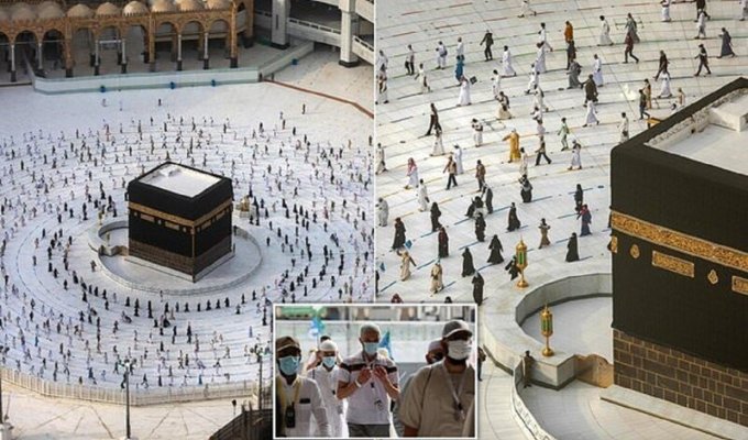 Мусульманские паломники совершили карантинный хадж (13 фото + 1 видео)