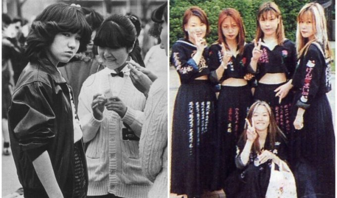 Сукэбан: дерзкие девчонки, которые держали в страхе всю Японию (21 фото)