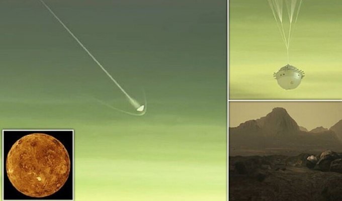 НАСА предложило погрузиться в атмосферу Венеры (8 фото + 1 видео)