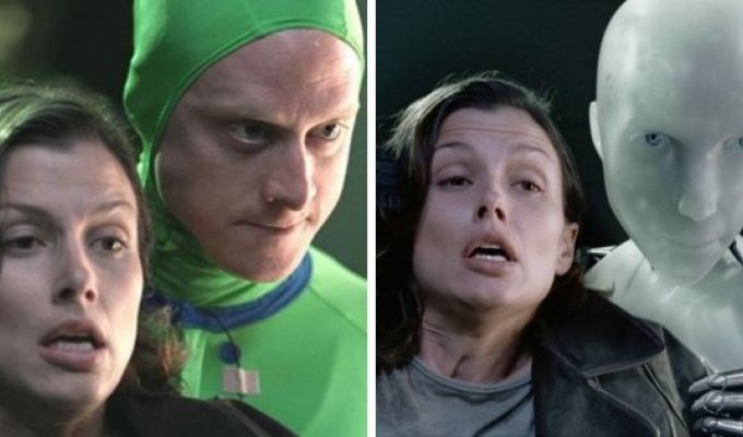 Актеры "до и после" своих превращений в фантастических персонажей (14 фото)