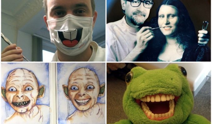 Врачи с хорошим чувством юмора. 30 забавных шуток стоматологов (31 фото)