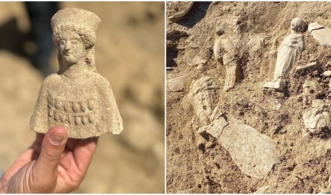 В Италии раскопали статуи 4-го века до нашей эры (6 фото)