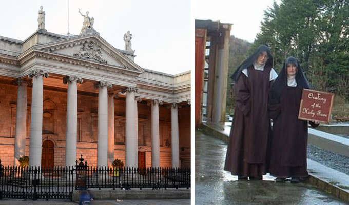 В Ирландии монахини нарушили карантин, чтобы изгнать демонов из парламента (3 фото)