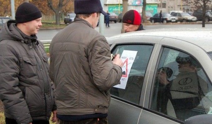 Всероссийская акция протеста автомобилистов в Ижевске (12 фото)