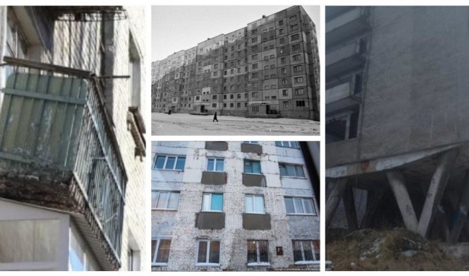 Загадки Норильска: дома на ножках и балконы, которые не строили, а построив срезали (17 фото)