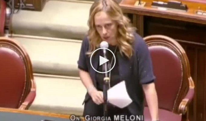 Выступление депутата итальянского парламента