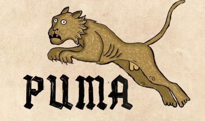 Если бы логотипы известных фирм придумали в Средневековье (10 фото)