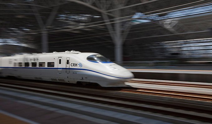 Скоростные железнодорожные линии в Китае (12 фото)