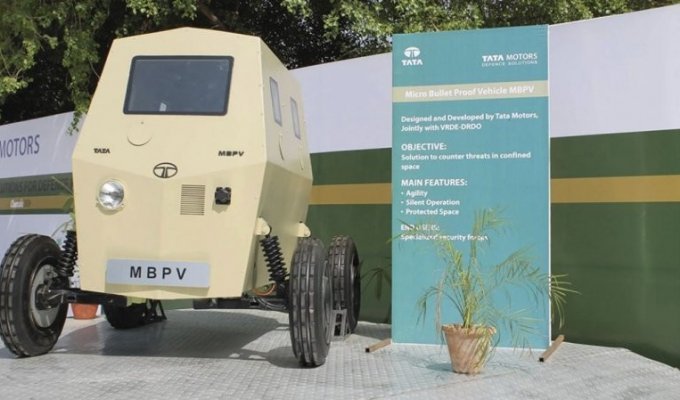 Tata MBPV — индийская бронированная малолитражка (4 фото)