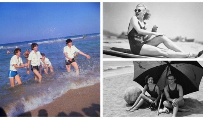 Прошлое в фотографиях: летние каникулы знаменитостей (28 фото)