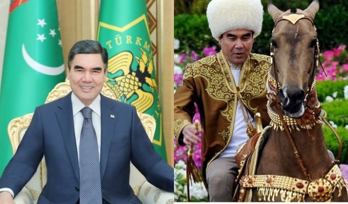 Из стоматолога в президенты: стремительная карьера и самые странные законы главы Туркменистана (10 фото)