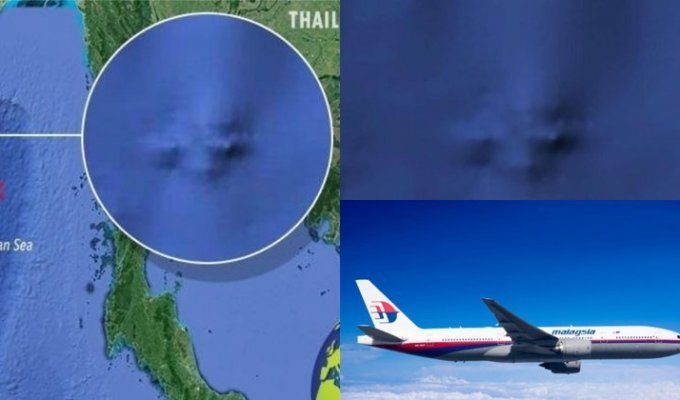 На картах Google разглядели пропавший малазийский самолет (4 фото)