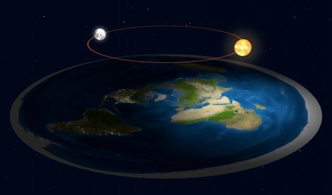 "Плоскоземелец" пообещал 100 тысяч долларов тому, кто сможет доказать, что Земля круглая (1 фото + 3 видео)