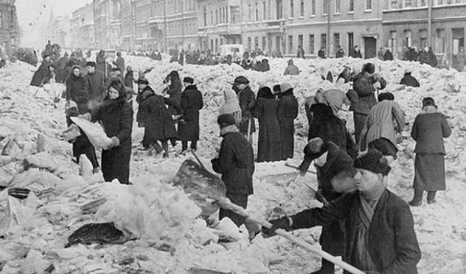 Снимки блокадного Ленинграда (41 фото)