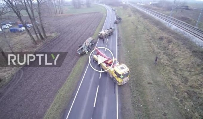 Американская военная техника увязла в польских дорогах