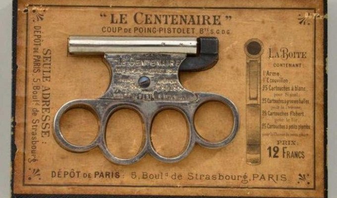 Раритетный огнестрельный кастет из Франции (13 фото)