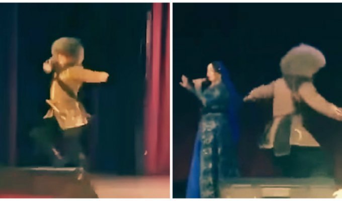 Чеченский танцор умер на сцене прямо во время выступления (4 фото + 2 видео)