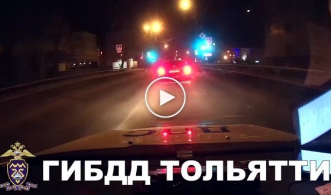 Погоня за пьяным водителем вокруг дома в Тольятти