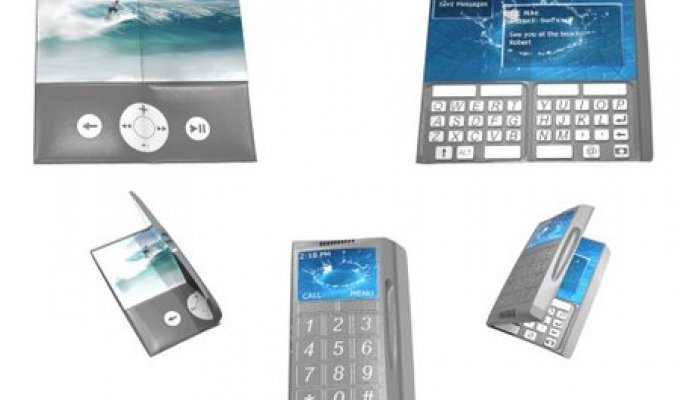 Концептуальный телефон Nalu – телефон + коммуникатор + мультимедийный плеер в одном