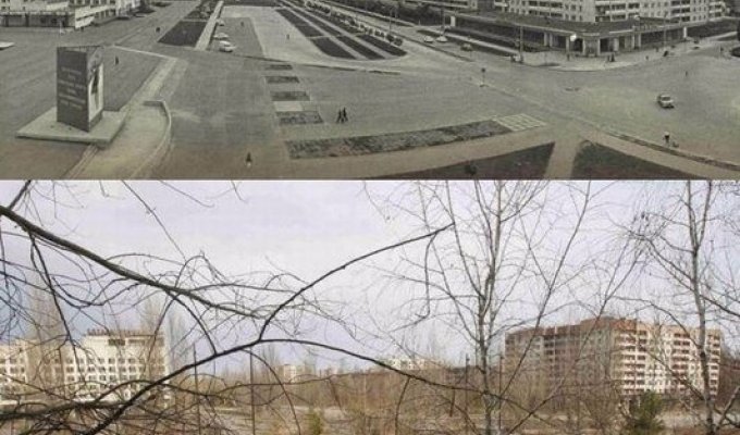 Чернобыль тогда и сейчас (7 фото)