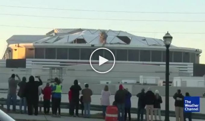 Неудачная съемка взрыва стадиона «Джорджия Доум» в Атланте