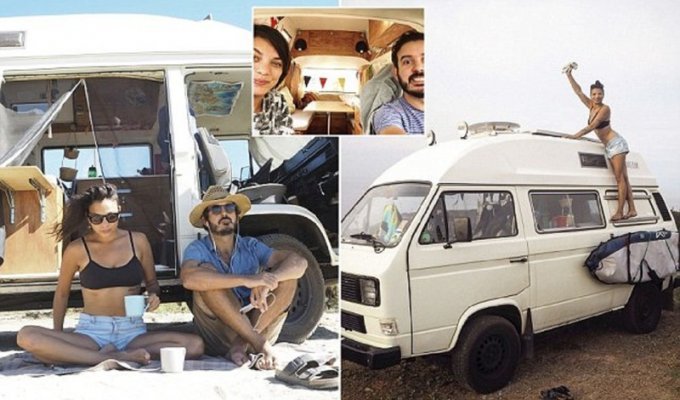 Пара бросила работу и дом, чтобы путешествовать по миру в фургоне (12 фото)