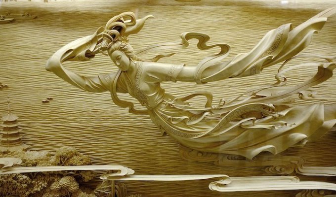 Искусство резки по дереву мастеров из Донг Янга (14 фото)
