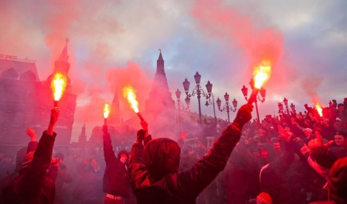 Беспорядки на Манежной площади (143 фото)