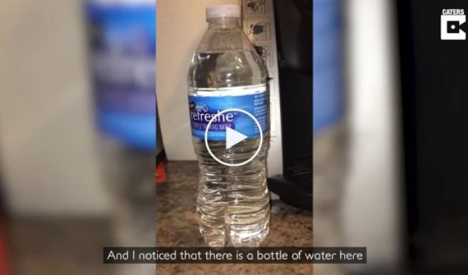 Жителю Аляски удалось одним махом превратить воду в бутылке в лед
