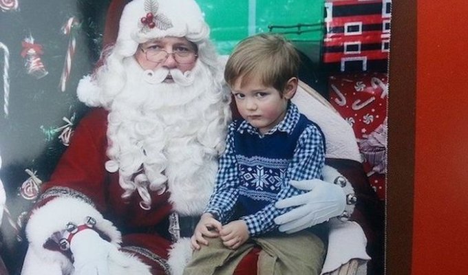 Дети, которые боятся Санта-Клауса (27 фото)