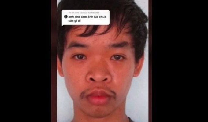 Парня из Вьетнама не брали на работу из-за внешности и он отчаялся на крайние меры (5 фото + видео)