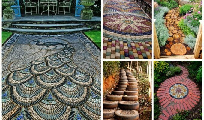 Красивые дорожки для вашего дома и сада (30 фото)