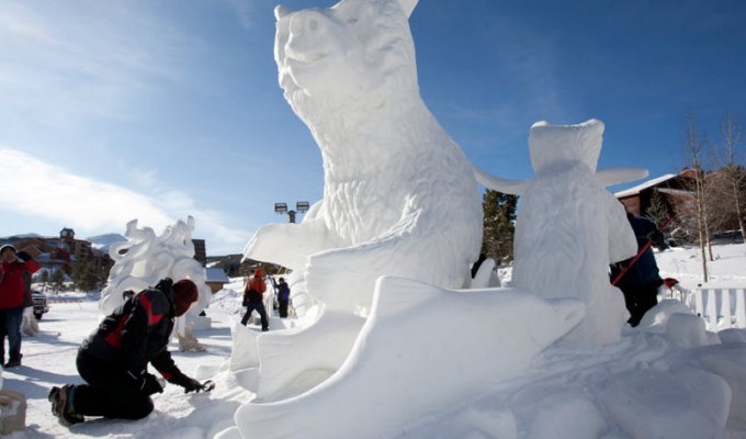 Фестиваль снежных скульптур в Брекенридже (6 фото)