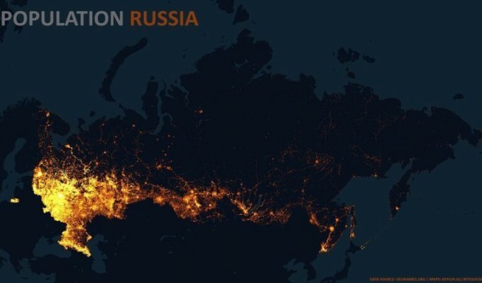 Эти карты показывают правду о плотности населения Земли (6 фото)