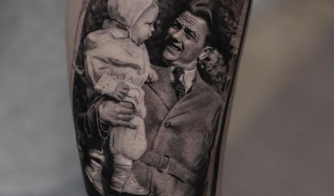Бельгийский татуировщик работает как фотопринтер (10 фото)