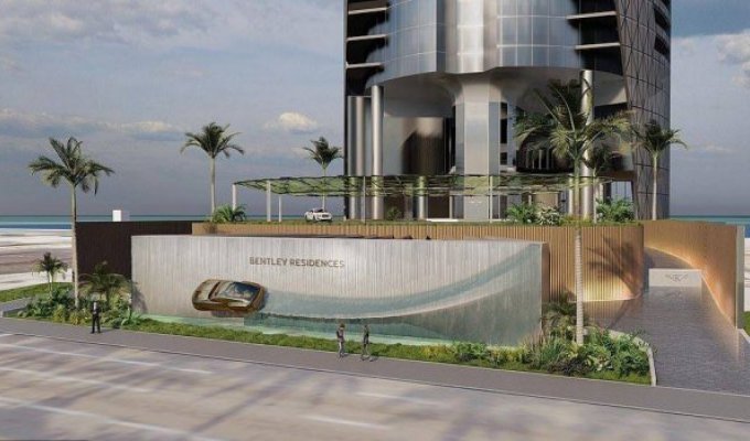 Bentley строит в Майами высотный дом с лифтом для машин (8 фото)