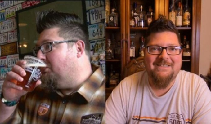Мужчина похудел на 15 кг на строгой пивной диете (7 фото + 2 видео)