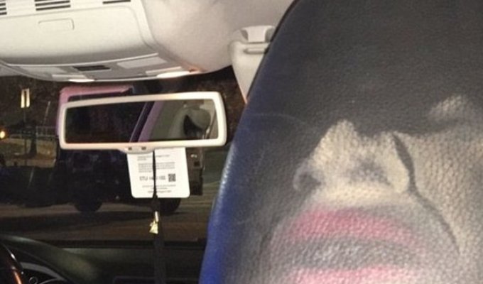 "Закрепляющий спрей не помог": женщина оставила отпечаток лица на сиденье автомобиля в аварии (6 фото)