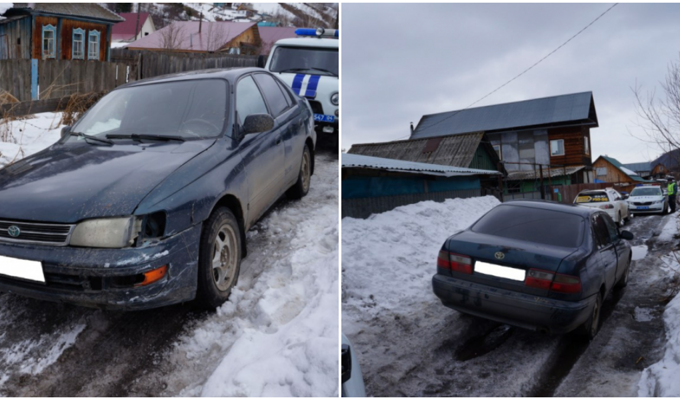 На Алтае угонщик украл машину вместе с водителем и отвёз его домой (2 фото)