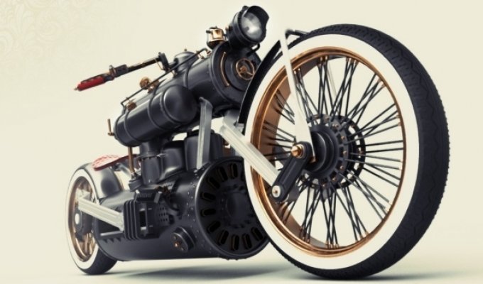 Стимпанк-мотоцикл (фото)