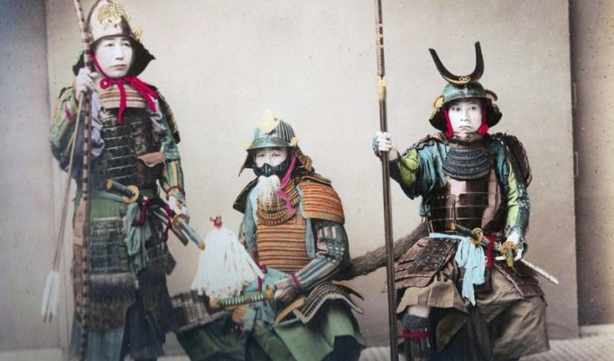 Взявшие меч, мечом погибнут: фотографии бесстрашных самураев, для которых честь была важнее жизни (9 фото)