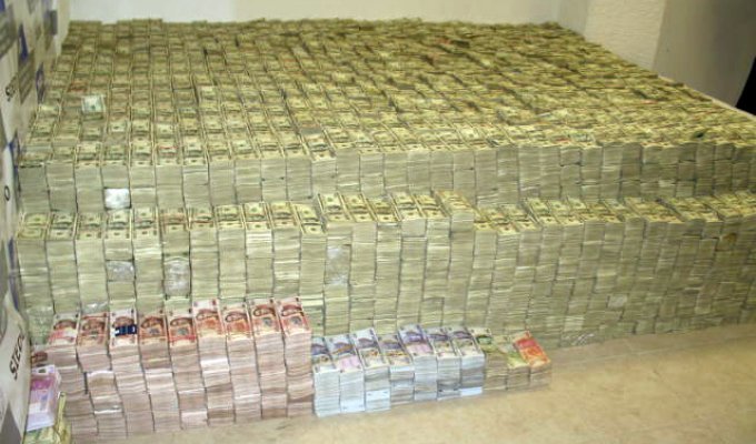 205 млн.долларов, изъятых у наркокортеля
